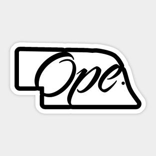 Nebraska - Ope Sticker